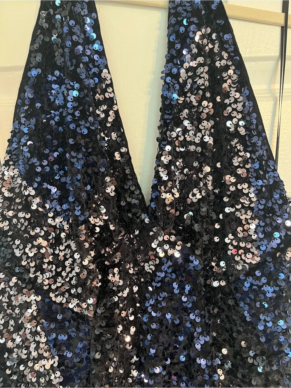 NWT Free People Black Sequin Embellished Gown - Picture 3 of 11